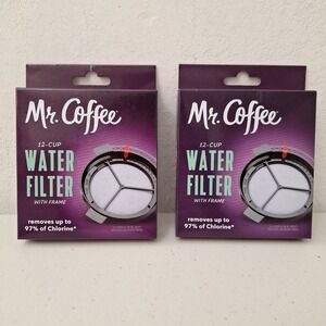 NEW Mr Coffee 12 Cup Water Filter w/ Frame Replacement Reminder Tab Filtration 2